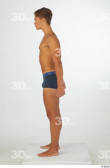 Man White Athletic Male Studio Poses