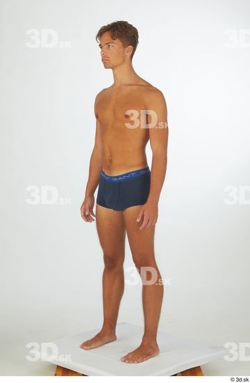 Man White Athletic Male Studio Poses