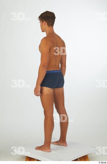 Man White Athletic Male Studio Poses