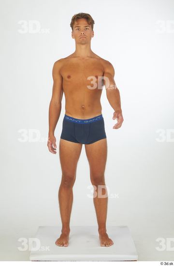 Man White Athletic Male Studio Poses