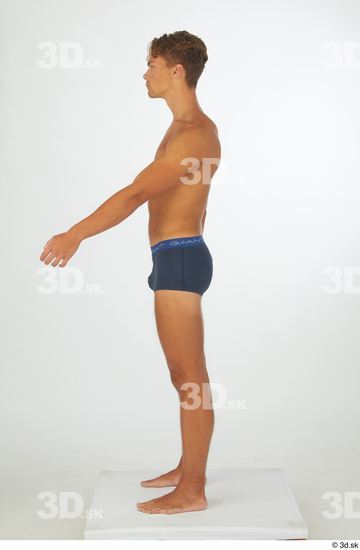 Man White Athletic Male Studio Poses