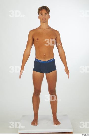 Man White Athletic Male Studio Poses