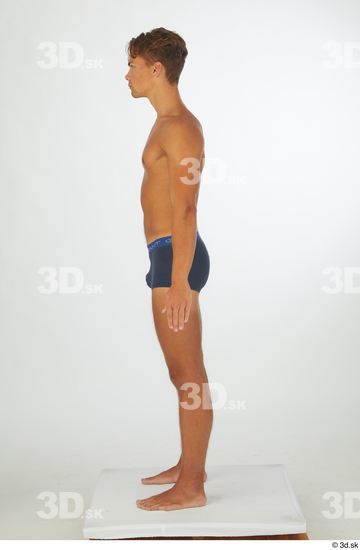 Man White Athletic Male Studio Poses