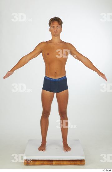 Man White Athletic Male Studio Poses