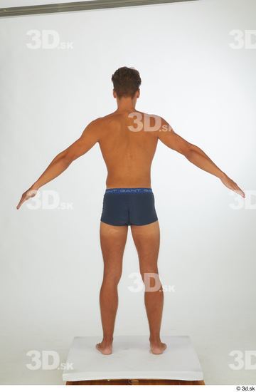 Man White Athletic Male Studio Poses