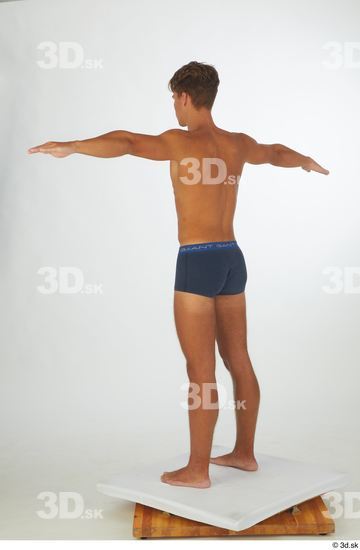 Man White Athletic Male Studio Poses