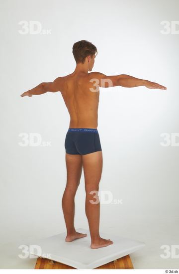 Man White Athletic Male Studio Poses