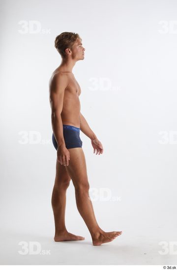 Man White Athletic Male Studio Poses