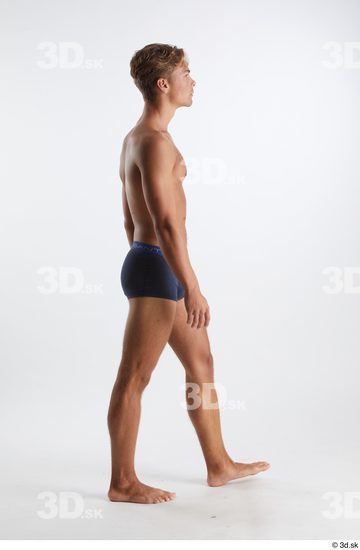 Man White Athletic Male Studio Poses