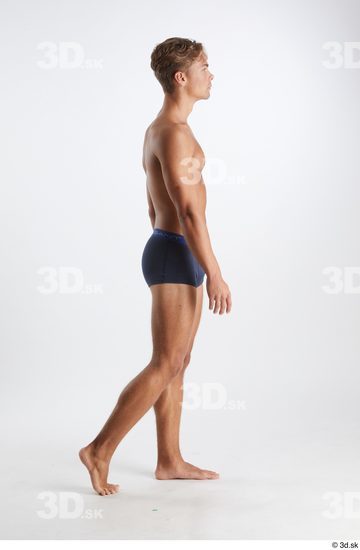 Man White Athletic Male Studio Poses