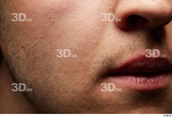 Face Mouth Cheek Skin Man White Slim Studio photo references