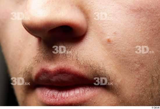 Face Mouth Nose Cheek Skin Man White Slim Studio photo references