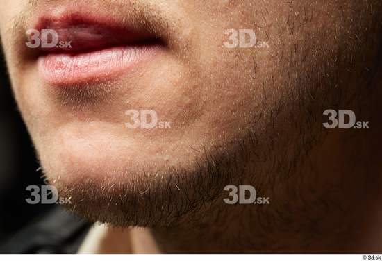 Face Mouth Skin Man White Slim Studio photo references