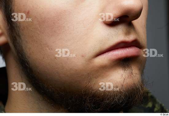 Face Mouth Nose Cheek Hair Skin Man White Slim Studio photo references