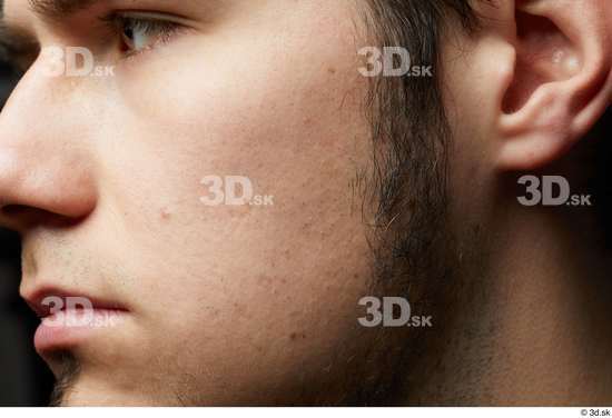 Face Mouth Nose Cheek Ear Hair Skin Man White Slim Studio photo references