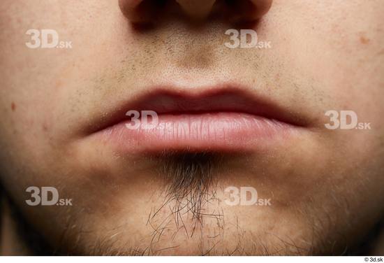 Face Mouth Skin Man White Slim Studio photo references