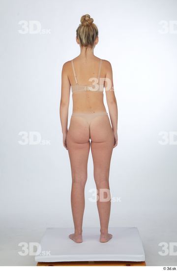 Woman White Slim Female Studio Poses