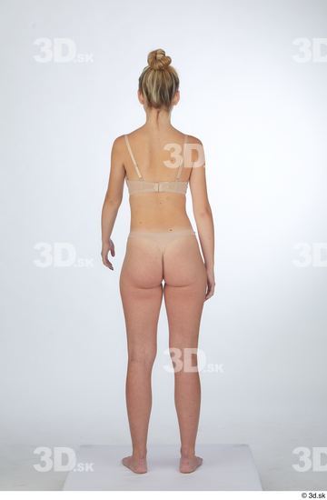 Woman White Slim Female Studio Poses