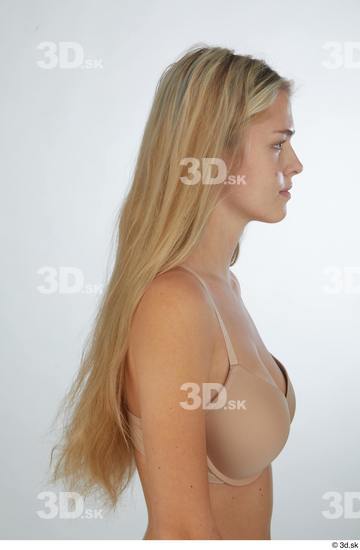 Woman White Slim Female Studio Poses