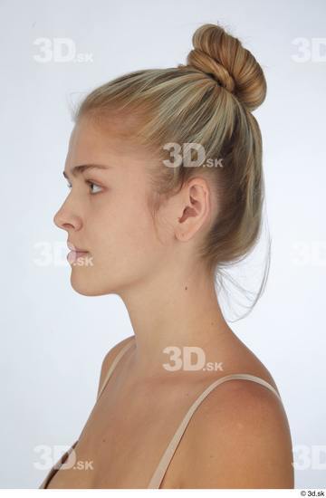 Woman White Slim Female Studio Poses