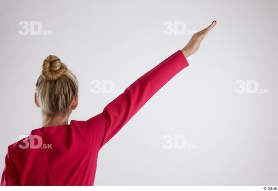 Woman White Slim Female Studio Poses