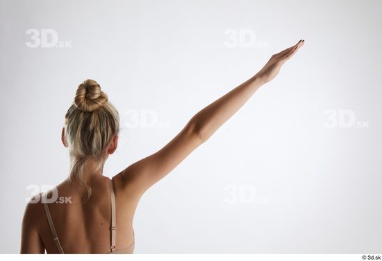 Woman White Slim Female Studio Poses