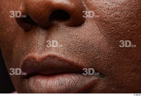 Face Mouth Nose Cheek Skin Man Black Chubby Studio photo references