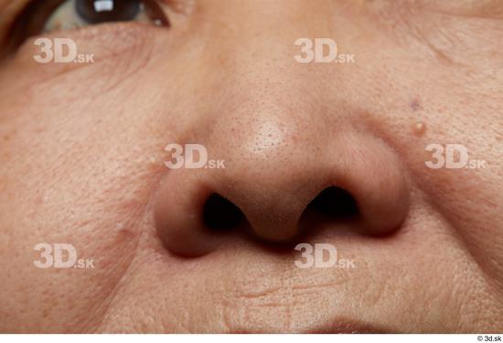 Face Nose Skin Woman Asian Chubby Wrinkles Studio photo references