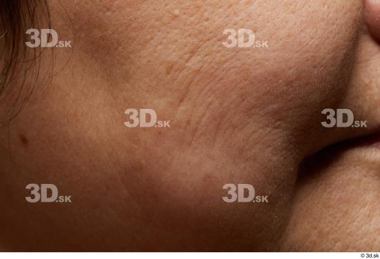 Face Cheek Skin Woman Asian Chubby Wrinkles Studio photo references