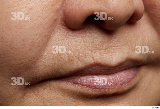 Face Mouth Nose Skin Woman Asian Chubby Wrinkles Studio photo references