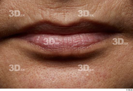 Face Mouth Skin Woman Asian Chubby Wrinkles Studio photo references