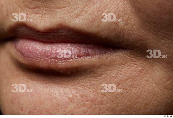 Face Mouth Skin Woman Asian Chubby Wrinkles Studio photo references