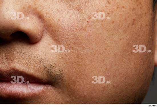 Face Mouth Nose Cheek Skin Man Asian Slim Studio photo references