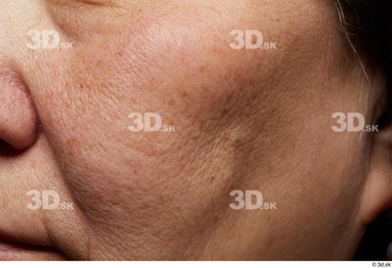 Face Cheek Skin Woman Asian Chubby Wrinkles Studio photo references