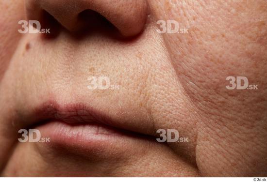 Face Mouth Nose Skin Woman Asian Chubby Wrinkles Studio photo references