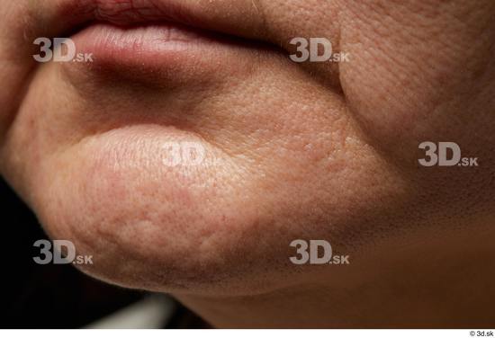 Face Mouth Skin Woman Asian Chubby Wrinkles Studio photo references