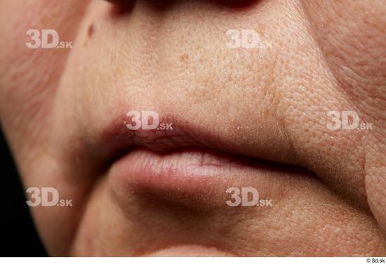 Face Mouth Skin Woman Asian Chubby Wrinkles Studio photo references