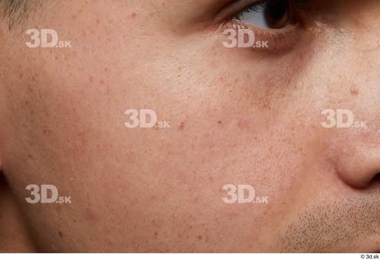 Face Cheek Skin Man Slim Studio photo references