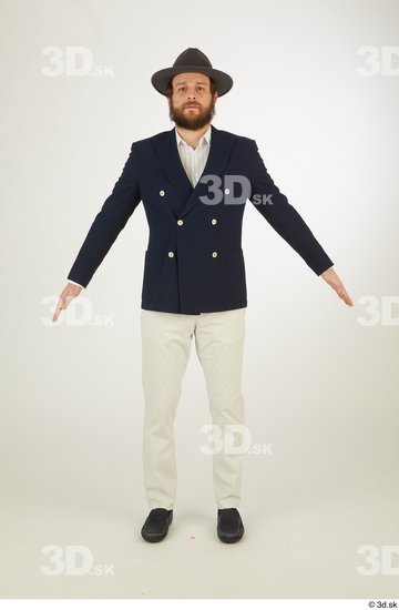 Whole Body Man White Casual Slim Studio photo references