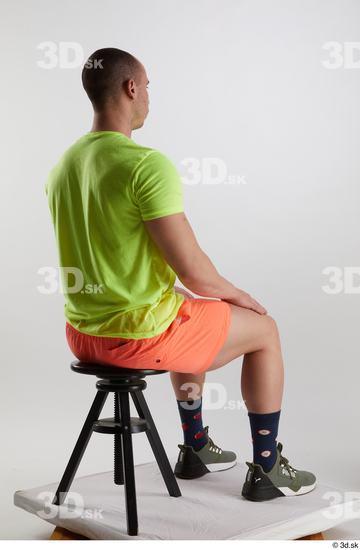 Man White Muscular Male Studio Poses