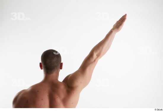 Man White Muscular Male Studio Poses