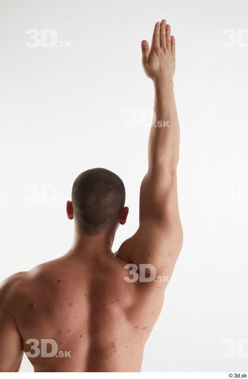 Man White Muscular Male Studio Poses