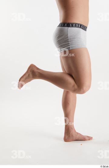 Man White Muscular Male Studio Poses