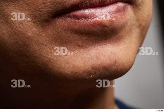 Face Mouth Skin Man Asian Slim Studio photo references