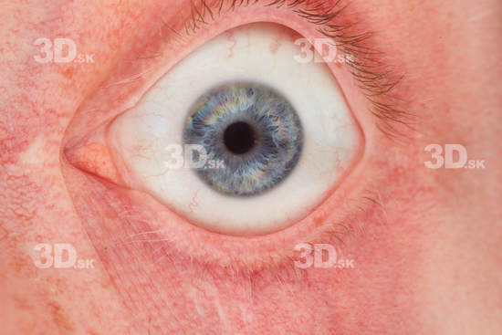 Eye Skin Man White Studio photo references