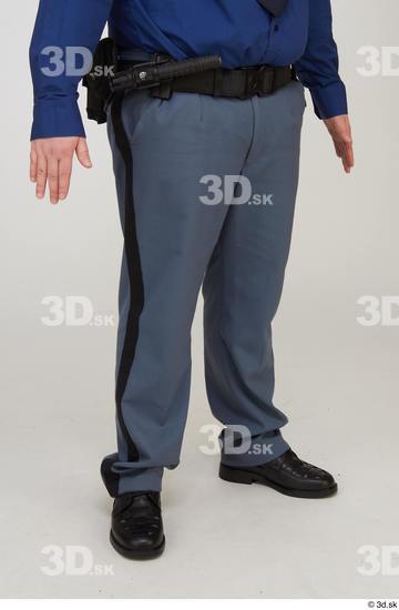 Whole Body Man White Uniform Chubby Bearded Studio photo references