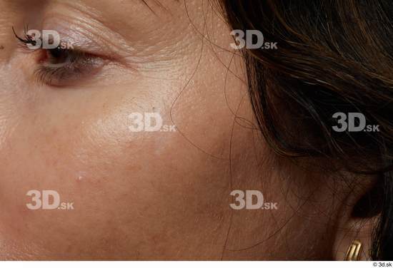 Face Cheek Skin Woman Slim Wrinkles Studio photo references