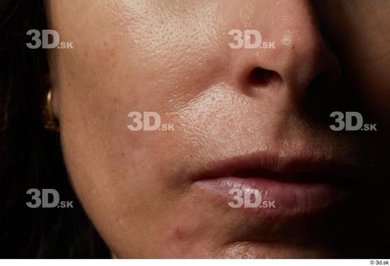 Face Mouth Nose Cheek Skin Woman Slim Studio photo references