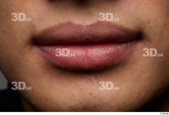 Mouth Skin Man Asian Slim Studio photo references