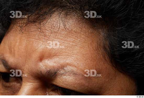 Face Skin Woman Black Slim Wrinkles Studio photo references